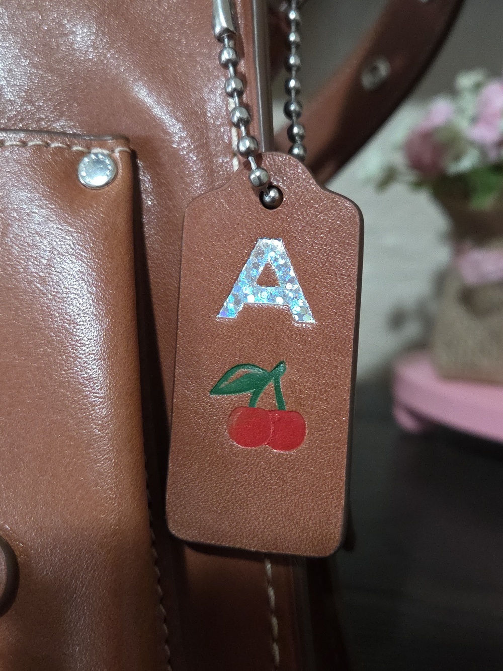 Coach Wester Tabby, Saddle Color Leather Shoulder Bag with Silver Hardware - Picture 13 of 16